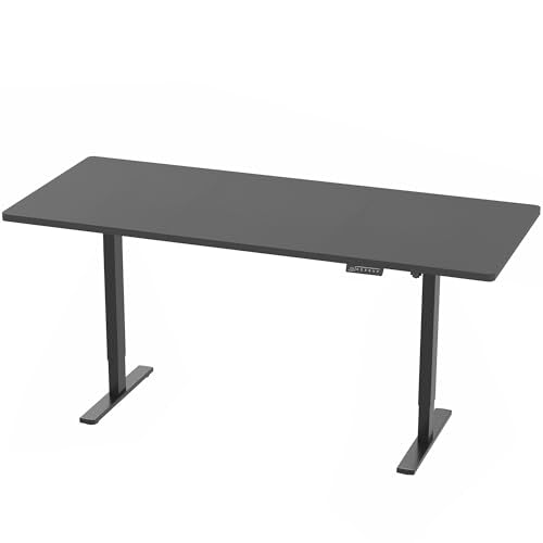 VIVO Black 83 x 30 in Standing Desk, DESK-KIT-1B8B - color: Black Top / Black Frame, size: 83 x 30-inch