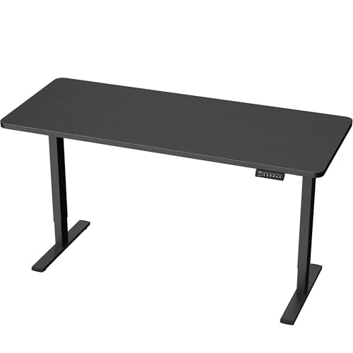 VIVO Black 60 x 24 in Standing Desk, DESK-KIT-1B6B - color: Black Top / Black Frame, size: 60 x 24-inch