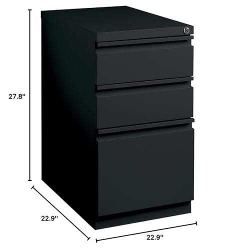 Lorell LLR49527 Mobile File Pedestal, Black