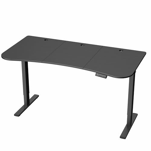 VIVO Black 63 x 32 in Standing Desk, DESK-KIT-1B1B - color: Black Top / Black Frame, size: 63 x 32-inch
