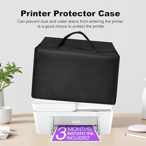 Waterproof Dust Cover for HP DeskJet 4255e/ DeskJet 4155e Printers | Anti-Static Waterproof Printer Covers,Universal Case Protector for Printers(Cover Only) - color: Black