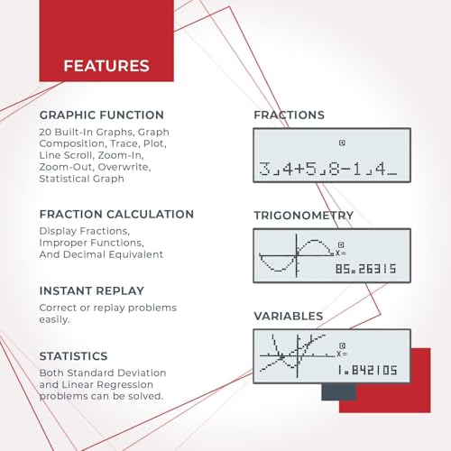 CATIGA Scientific Calculators with Graphic Functions, Graphing Calculators with Multiple Modes, Scientific Calculators for Students, High School or College Courses, Calculadora Cientifica, CS-121 - color: Graphite Black