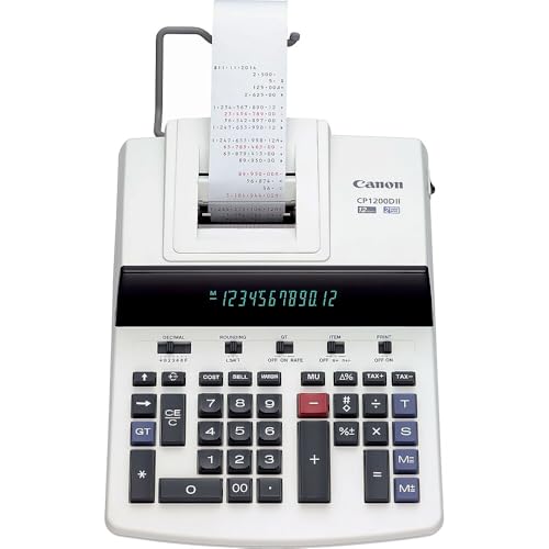 Canon CP1200DII 12-Digit Desktop Printing Calculator