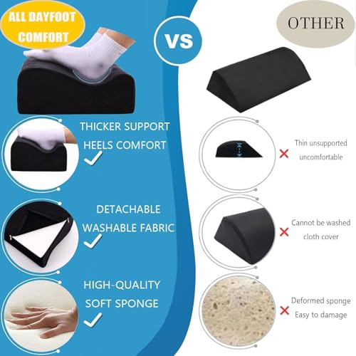 Work Foot Rest Under Desk,Comfort Foot Rest for Couch - color: Black