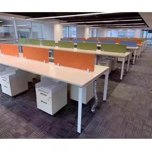Freestanding Desk Privacy Divider, Dividers, Desktop Partition Sound Absorbing Cubicle Dividers for Office and Work from Home Essentials(Whit - color: White, size: 30x80cm