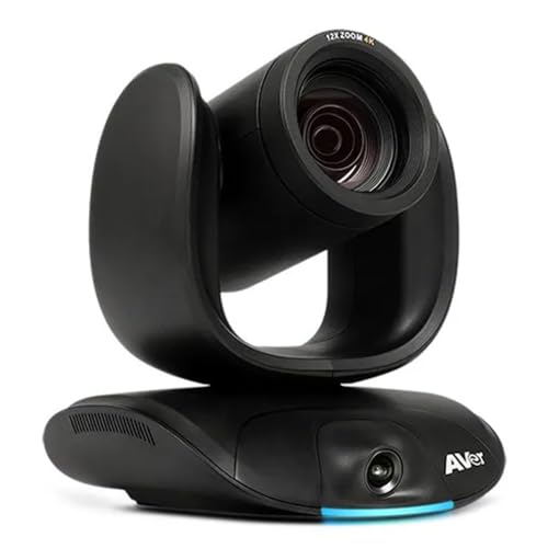 AVer CAM550 4K PTZ Conference Camera – Dual Lens AI Auto Framing Camera with 12X Optical Zoom, Smart Gallery, USB & HDMI for Zoom, Teams & Hybrid Meetings