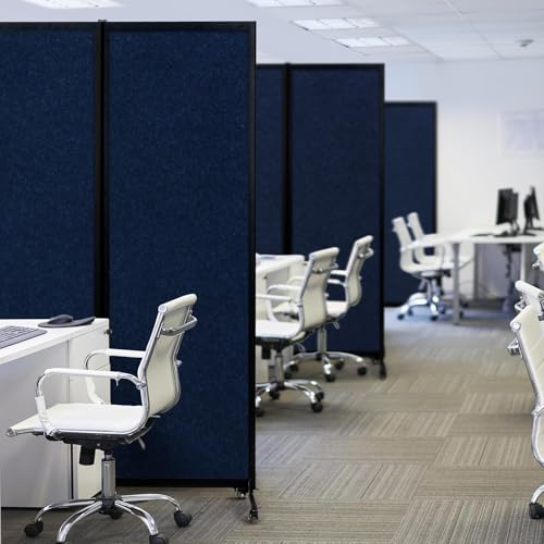 Room Partition 2.0 Upgrade Version,12'2"L* 6'7"H,6 Panel,Blue - color: Bule, size: 6