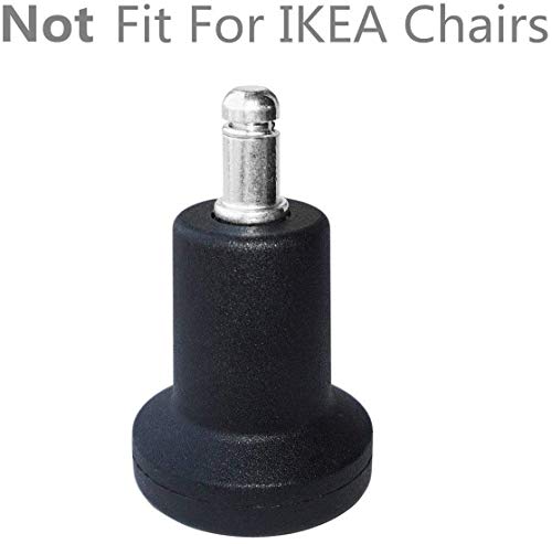 Bell Glides Replacement Office Chair Feet High Profile Wheel Stopper 5 Pack | 5 Pack high profile bell glides with 7/16 x 7/8 inch grip ring stem and felt pads convert chair caster wheels to stationary - size: High Profile