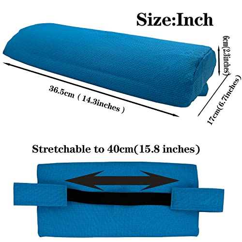 Ostlttyn Zero Gravity Chair Replacement Pillow Headrest with Elastic Band, Universal Soft Removable Padded Cushion Head Pillow, Light Blue, 14.3L' x 6.3W' x 2.3H' - color: Light Blue, size: 1 Pack