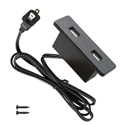 Powered USB C Hub Socket Recessed USB C Power Strip Outlet with Fast Charge 4 USB Ports 20W Mounted into Bed Desk Table Sofa