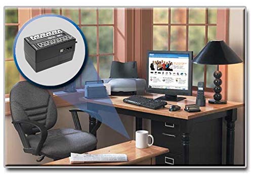 Tripp Lite 550VA UPS Battery Backup Surge Protector Efficient Energy-Star Certified, AVR, 8-Outlet Uninterruptible Power Supply, Dataline Protection, 3-Year Warranty & $100,000 Insurance (ECO550UPS) - style: 550VA