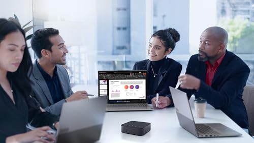 Lenovo Speakerphone, Conference Speaker, Wireless Speakerphone, Teams Certified Bluetooth Conference Call Device, AI Noise Cancellation Office Meeting Speaker, Hybrid Work