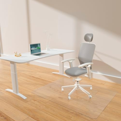 Heavy Duty PVC Chair Mat for Hard Floors, 2 mm Thick (36" x 48" Rectangle) - size: 36" x 48" Rectangle