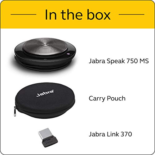 Jabra Speak 750 Bluetooth Speaker System 7700309 (Renewed)