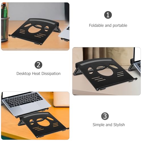 SHOWERORO Laptop Holder Foldable Desktop Stand with Anti Slip Pads