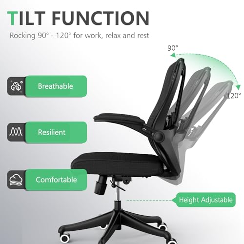 Ergonomic Office Desk Chair High Back Mesh Computer Chair (08Black, Chair) - color: 08black