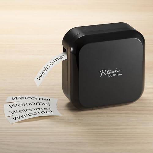 Brother P-touch CUBE Plus Bluetooth Label Maker (PT-P710BT), Black - style: Home, Craft & Office Label Printer