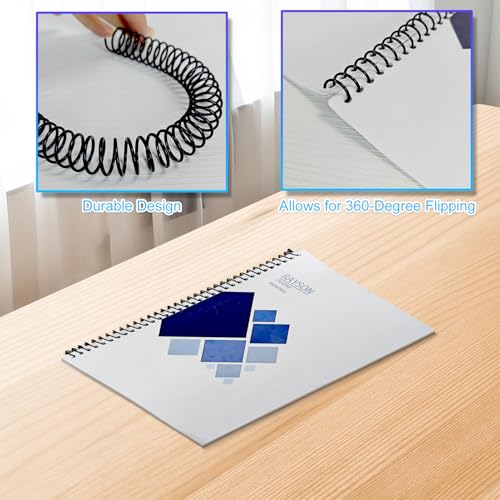 Rayson Plastic Spiral Binding Coil, Mixed Sizes (5/16", 3/8", 1/2", 5/8", 3/4") 4:1 Pitch Black Coil Binding Spines for Business and Educational Purposes, Pack of 125 - size: Multi-Size (5/16", 3/8", 1/2", 5/8", 3/4")