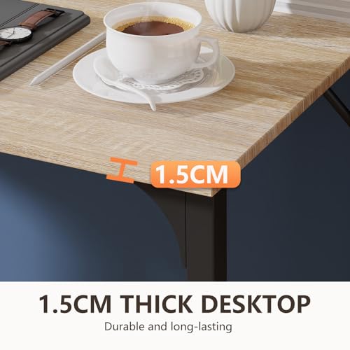 BestOffice Computer Desk,Home Office Desk, Modern Simple Style for Home Office Study Writing (Nature, 63 Inch) - color: Nature, size: 63 Inch