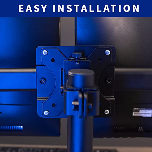 VIVO Black Dual VESA Bracket Adapter, Up to 27 in Screens, MOUNT-VW02A
