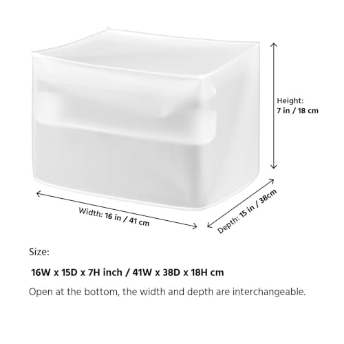 Printer Dust Cover See Through Lightweight Waterproof Protective case jacket,compatible with HP, EPSON,CANON, BROTHER, PIXMA -16W x15D x7H in - size: 16W x15D x7H in