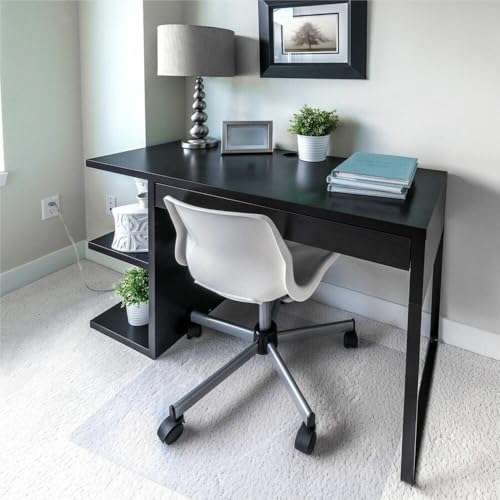 Floortex Polycarbonate Chair Mat 47" x 35" for Low/Medium Pile Carpets, Clear - size: 35" x 47"