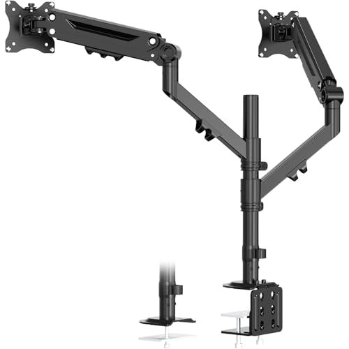 Dual Monitor Mount for 17-40'', Holds up to 26.4 lbs/arm