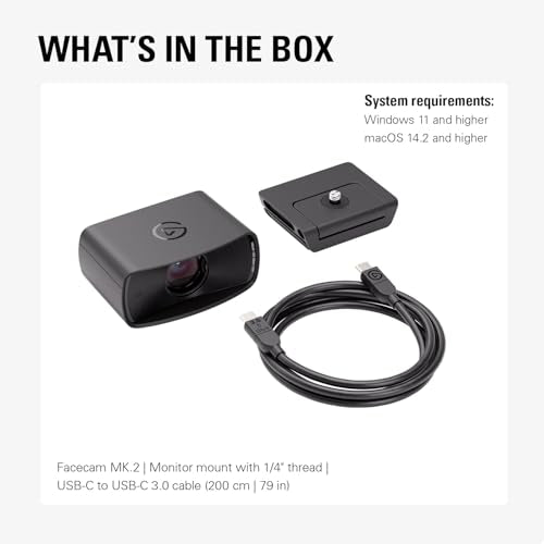 Elgato Facecam MK.2, Premium Full HD Webcam, HDR - style: Facecam