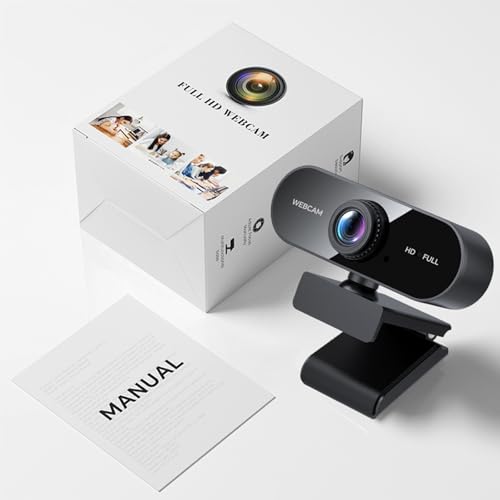 1080P Webcam for PC/Laptop, USB Webcam with Microphone, Noise Cancellation, Support Beauty, Plug & Play with Auto Light Correction for Video Calls, Live Streaming Gaming & Online Meetings - size: 1080P