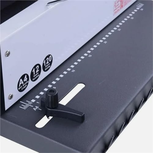 Binding Machine, 34 Holes Office Manual Wire Coil Spiral Binding Machine Punching Binding Capacity(quare Hole)