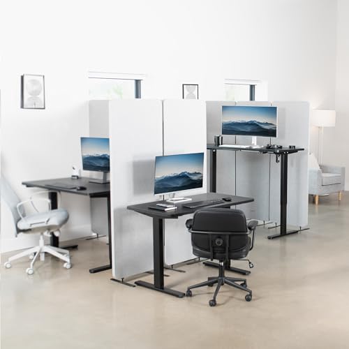 VIVO Black 71 x 30 in Standing Desk, DESK-KIT-0B7B - color: Black Top / Black Frame, size: 71 x 30 inch
