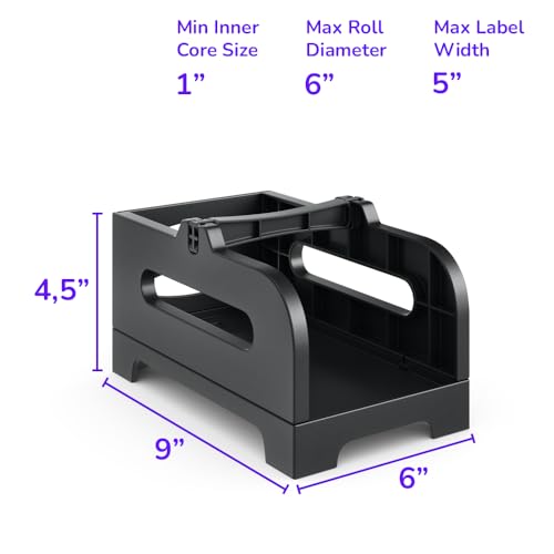 Rollo Thermal Label Holder for Label Rolls and Fan-Fold Stacks