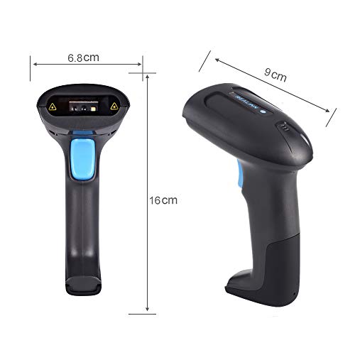 REALINN USB 2D QR Barcode Scanner Wired, Automatic Handheld Code Reader