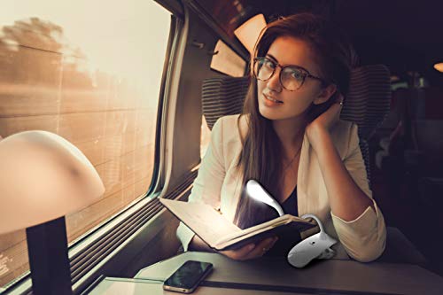 Clip-On LED Reading Light – Rechargeable & Flexible Neck Book Lamp with Adjustable Brightness – Perfect for Bedtime Reading & Travel
