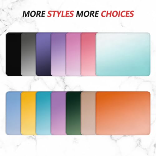 ITNRSIIET Mouse Pad Non-Slip Rubber Base Smooth Surface Stitched Edges Waterproof Durable Compatible with All Mice for Office & Gaming, Desk Accessory, 10.2x8.3x0.12 inch, Lavender - color: Gradient Lavender