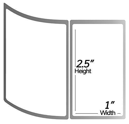 Direct Thermal Labels, 2.5" x 1", 1" Core, 27600 Labels, 20 Rolls | 1380 Labels per Roll, Zebra & Rollo Compatible, Permanent Adhesive, Perforated - size: 2.5" x 1" - 20 Rolls