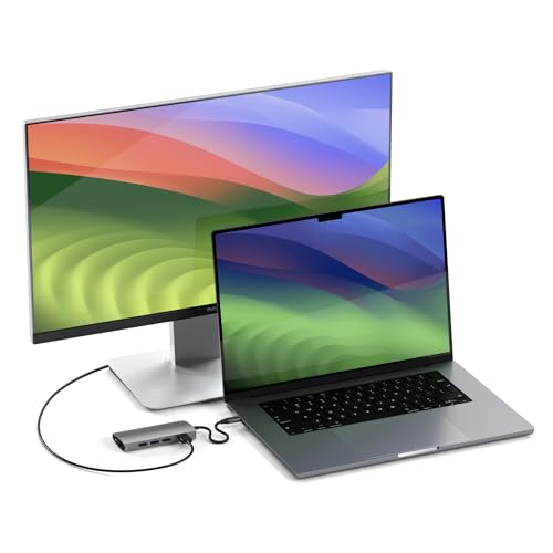 Satechi 8-in-1 USB-C Hub V2, 115W PD Charging, 4K HDMI, Space Gray - color: Space Gray, size: V2