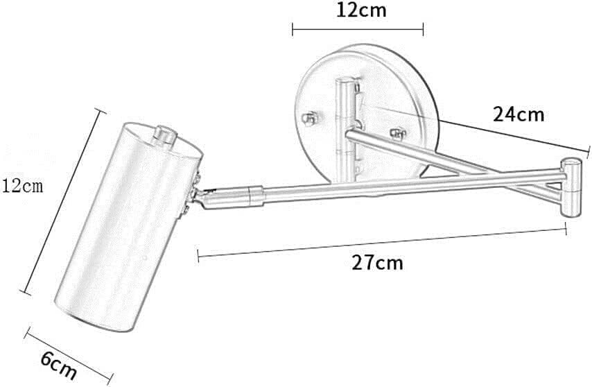 Modern Adjustable Wall Lighting Fixture - Swing Arm Spotlight Sconce with Foldable Design - Versatile Ceiling & Wall Mounted Lamp for Home Decor and Task Lighting