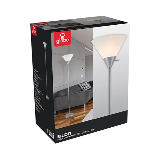 Globe Electric 67150 Elliott Floor Lamp, Silver (Pack of 2) - color: Silver, Elliott, size: 2 Pack