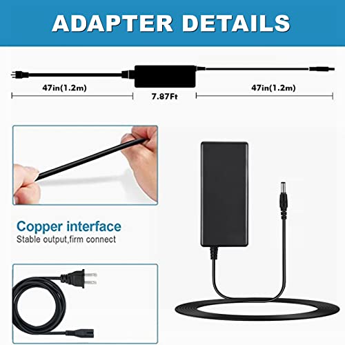 AC/DC Adapter Replacement for Epson DS-530 DS530 Color Duplex Document Scanner Power Cord