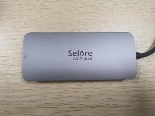Selore USB C Docking Station Dual HDMI Monitor Adapter USB C Hub 3 Monitors