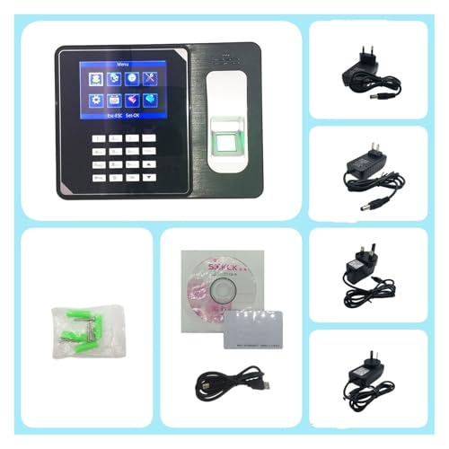 WiFi 4000 mAh Battery Biometric Fingerprint Time Clock Recorder Attendance Employee Electronic Finger and Card