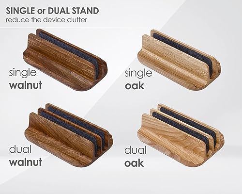THEHRDWOOD Laptop Stand Vertical Laptop Holder for Desk - All Laptop Vertical Stand up to 0.7'' Thick - Laptop Vertical Stand Handmade of Natural Wood (Dragon Dual Ash) - color: Dragon Dual Ash