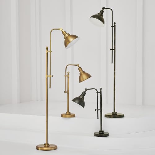 VONLUCE Industrial Floor Lamp 65", Adjustable Standing Lamp for Living Room - color: Black