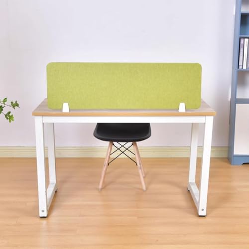 Acoustic Desk Divider - Soundproof Office Partition Panel for Enhanced Privacy & Noise Reduction - Tabletop Workstation Screen for Improved Focus & Productivity - color: Green, size: 80x30cm