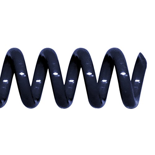 20mm (3/4 in.) Spiral Binding Coils for Reports, Presentations and Proposals | 4:1 Pitch | 12 in. Length | Navy | 172 Sheets Binding Capacity | 50 Pack - color: Navy