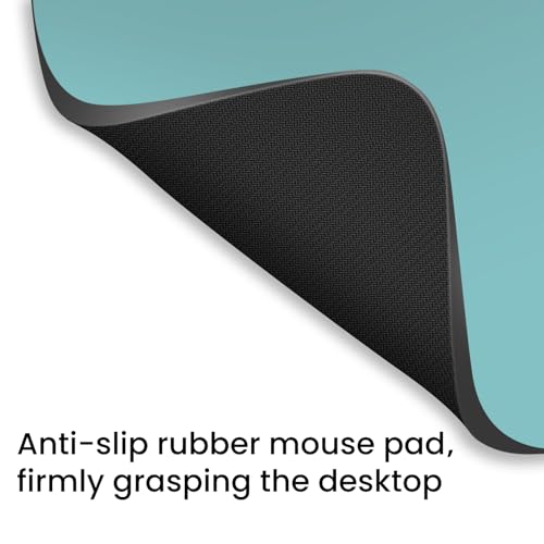 Small Mouse Pad 6 x 8 Inch, Horizontal and Vertical Flexible use. Great for Traveling, Wireless laptops, Keyboard Trays, Offices, etc. (Dark Green) - color: Dark green