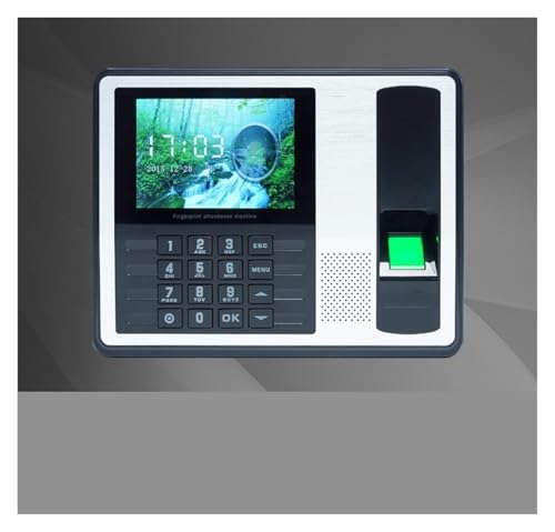 Fingerprint Time Clocks for Employees Small Business Attendance Machine PLUS4 Inch Large Screen USB Flash Drive Report Punch Card Machine for Offices, Factories, Hotels, Schools and More(A7) - size: A7