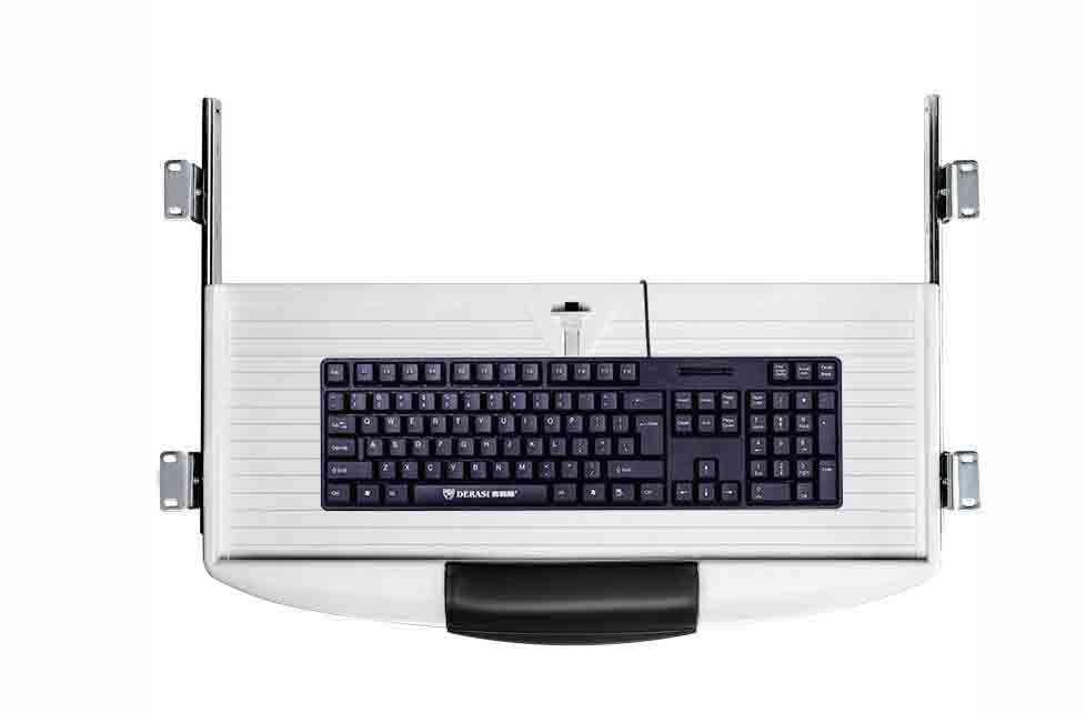 GUNEL Keyboard Stand, Sliding Computer Desk Extension with Retractable to Slide Under Desk, Computer Tray Drawer with Mouse Tray (Color : B) - color: B