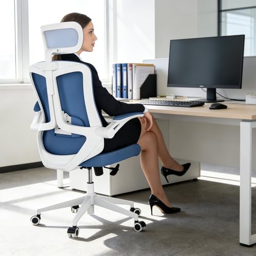 Office Chair (Blue) - color: Blue
